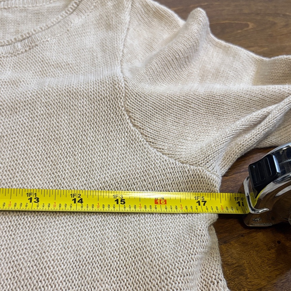 Beige Long Sleeve Free People Tiered Tunic - Picture 5 of 7